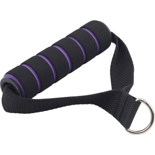 Tricep Rope Cable Attachment Handle Bar Resistance Gym Training Band D-Ring Spring Pull Rope Cable Bar Elastic String