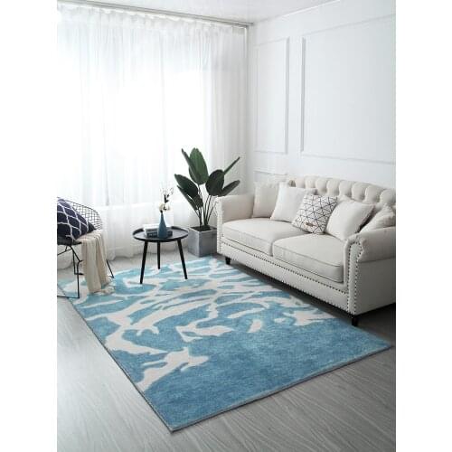 Thickened plush carpet Bedroom bedside carpet Nordic wool bay window living room coffee table pad