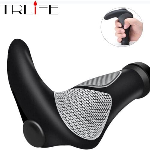 TRLIFE Bike Grips Rubber Cover Non-slip MTB Bike Handlebar Grip Aluminum Alloy Bicycle Accessories Bike Grip Grippings BMX Grip