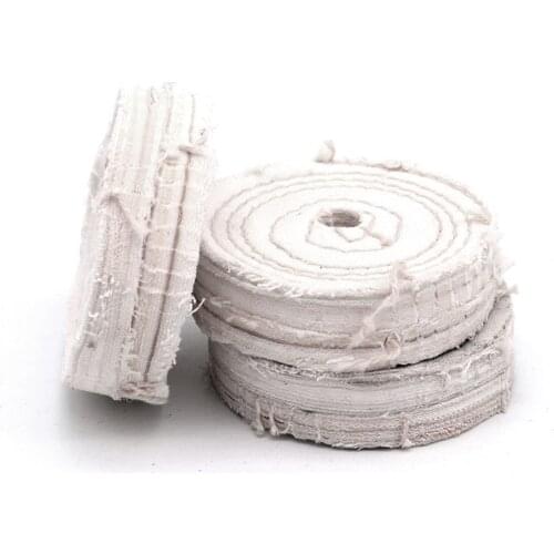 1PCS 3"-10" White Cloth Buffing Polishing Wheels Grinder Pad Wood Metal Polishing Tool Abrasive Pad