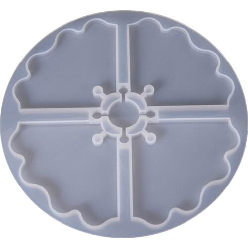 1pcs DIY Irregular Wave Coaster Mold Home Decoration Resin Silicone Molds For DIY Jewelry Accessories Making