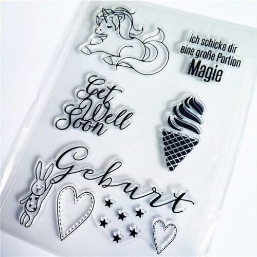 11*16cm Magic of love Transparent Clear Stamps / Silicone Seals Roller Stamp for DIY scrapbooking photo album/Card Making