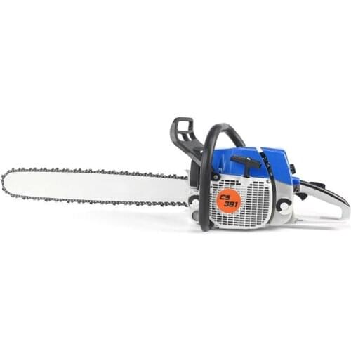 381orange &gray color 72cc gasoline chainsaw 381 with 22 inch bar and chain good quality factory sold free shipping