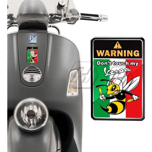 3D Motorcycle Stickers Don't Touch My Vespa Warning Decals Case for PIAGGIO VESPA GTS GTV LX LXV 125 250 300 Ie Super