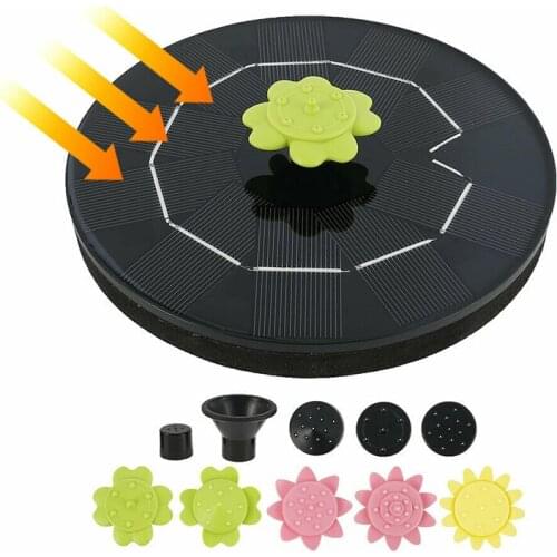 5V / 3W Solar Powered Floating Pump Water Fountain Birdbath Pond Home Pool Garden Decor Solar Floating Pump