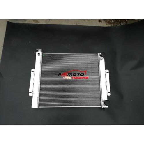 Aluminum Radiator For JEEP CJ Crossflow (Chevy V8) 1976-1986 Inlet: 1.5" Outlet: 1.75"