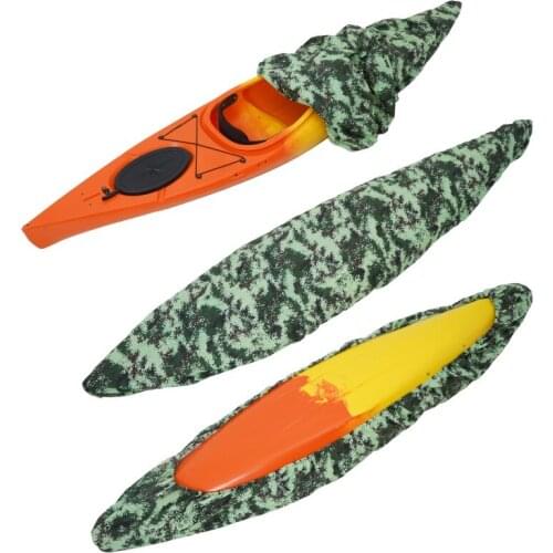Kayak Storage Cover Universal Kayak Canoe Cover Waterproof Adjustable Boat Dust Protector UV Protection Shield