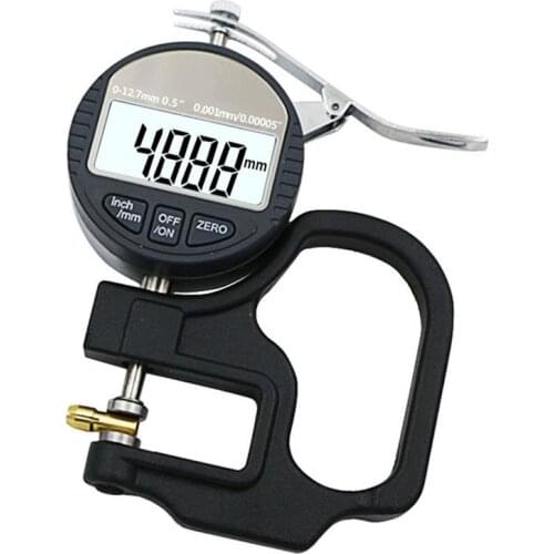 Digital Thickness Gauge 0.5 inch/12.7 mm, 0.00005"/ 0.001mm, Thickness Meter Precise Electronic Micrometer with
