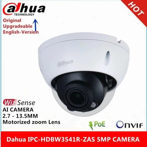 Dahua IPC-HDBW3541R-ZAS 5MP WizSense AI Camera 2.7 mm–13.5 mm Motorized vari-focal lens built-in SD Card Slot POE IP Camera