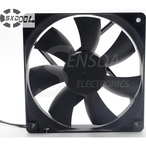 SXDOOL brushless EC electric axial fan motor 120*120*25 mm 120mm 12cm double voltage 115V 230VAC 50/60Hz 7W 2600RPM 100.2CFM