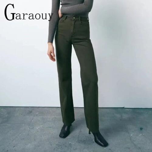 Женские прямые брюки Garaouy China At AliExpress