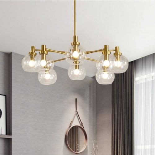 Selva Chandelier Classic spider chandelier Golden Color for Living Dining Bedroom Kitchen Home Design Decorative bubble light