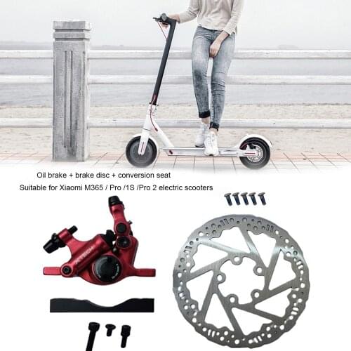 Hydraulic Brake Disc Adapter Set Electric Scooter Aluminium Alloy Hydraulic Brake Rotor for Xiaomi M365/Pro/1S Scooter Parts
