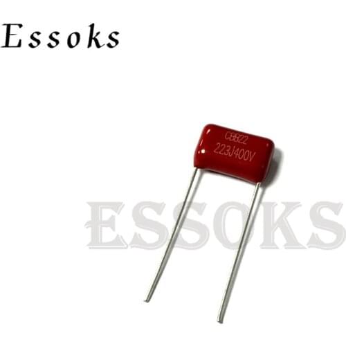 10PCS 400V223J 0.022UF Pitch 10mm 22NF 400V 223 223J CBB Polypropylene film capacitor