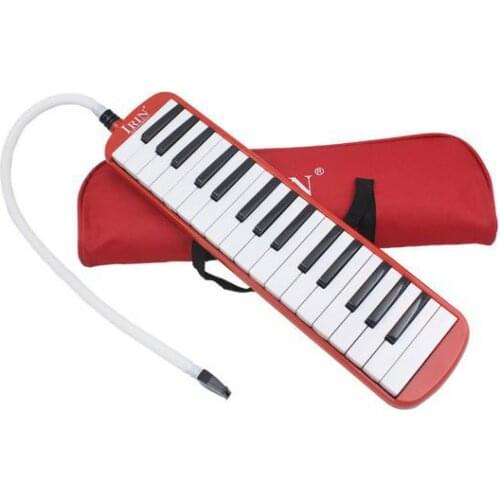 32 Key Melodica Musical Instrument With Carry Bag Red