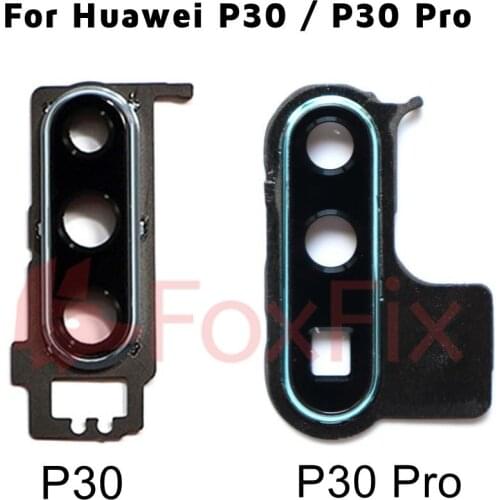 Original Camera Frame For Huawei P30 Pro Rear Camera Lens Glass+Back Camera Frame Holder For HUAWEI P30 Camera Lens Replacement