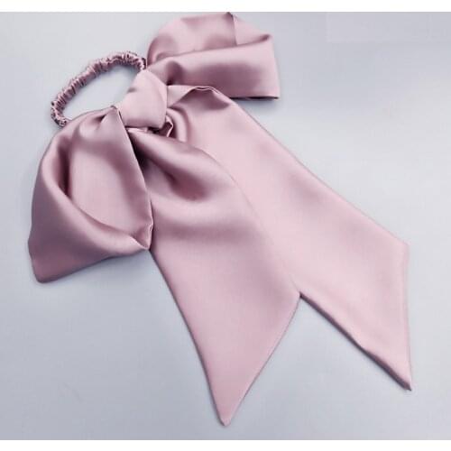 Good Quality Silk Scrunchies Butterfly Style Headband Headwrap 16Momme Silk Headwear Women Hair Accessories Fashion Cross Band