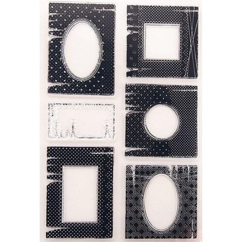 PANFELOU Empty mirror Transparent Clear Silicone Stamp/Seal DIY scrapbooking/photo album Decorative clear stamp sheets