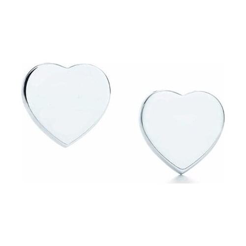 Original 925 Sterling Silver High-Quality Classic Charm Smile Bow Love Earrings Lettering Suitable For The Logo