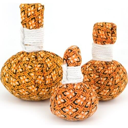 3 pcs Thai type Aromatherapy herbal massage ball Sunburn wormwood bag roll whack pack incense