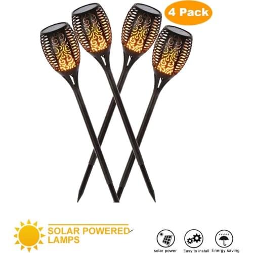 1/8 pcs Solar Light Control Solar Flame Light Dance Flame Outdoor Waterproof Garden Torch Lamp for Courtyard Garden Balcony