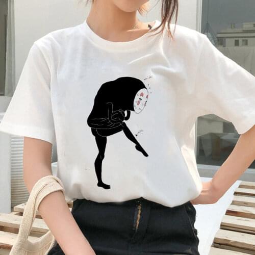 Totoro Spirit Away T shirt Women Japanese Anime Miyazaki Hayao Harajuku Ullzang 90s Tshirt Graphic Top Tee Female