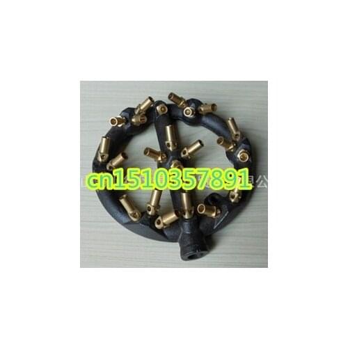 High quality Cast iron 23 nozzles gas jet tips burner for kitchen cooking propane jet burner with brass orifice lpg &lng