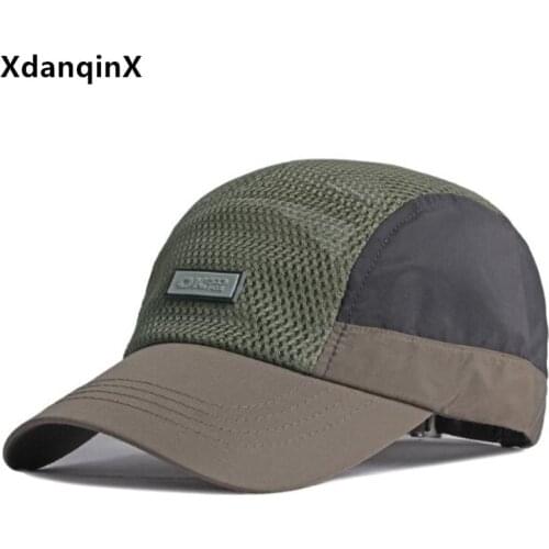 XdanqinX Summer Womens Mesh Hat Snapback Cap Mens Breathable Baseball Caps Adjustable Size Casual Couple Sports Cap Travel Cap