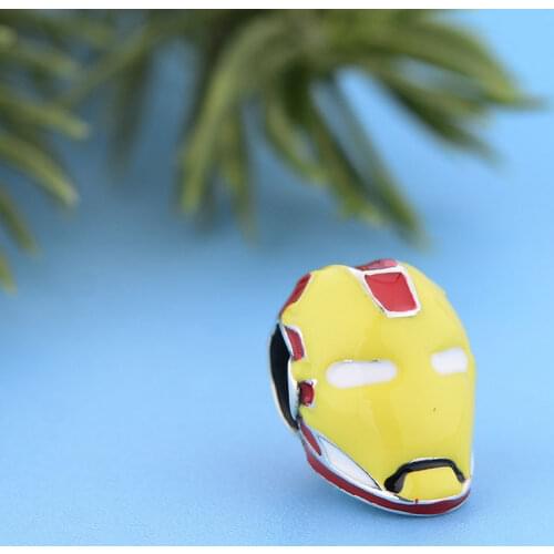 Fit Original Charm Bracelet Authentic 925 Sterling Silver Movies Brave Hero Man Head Bead For Making Women Berloque 2021 Summer