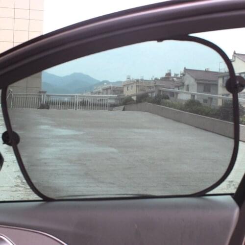 1 Pair Foldable Car Side Sunshade Auto Window Mesh Curtain Vehicle Sun Visor Sun Shade Cover Mesh Shield Car-Styling