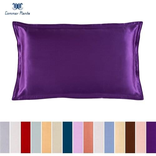 100% Natural Mulberry Silk Pillowcase Envelope 48X74CM Bedding Pillows case New Multicolor Soft Comfortable Silk Pillow Covers