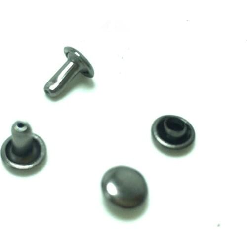 1000sets/lot 5-15mm Garment Rivets Double-Sided Round Double Cap Rivet Stud Spikes for Clothing Shoes Belt Bag