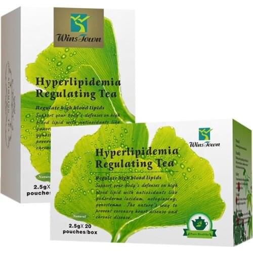 20 Bags / 1 Box Organic Natural Health Care Hyperlipidemia Regulating Tea Regulate High Blood Lipids Prevent Three High