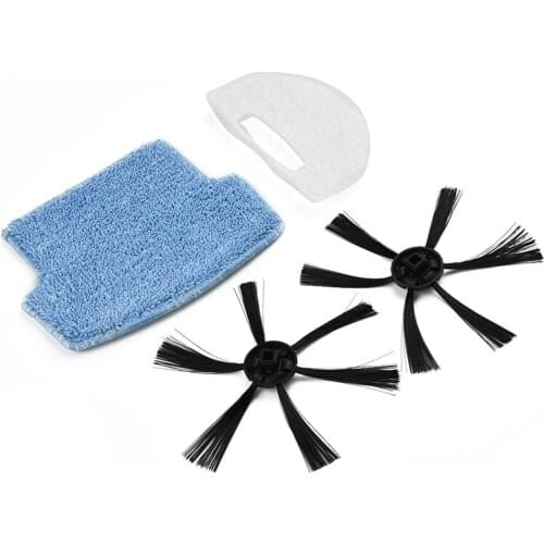 4Pcs Replacement Parts For Isweep S320 Vacuum Cleaner Accessories Side Brushes Filter Mop Cloth