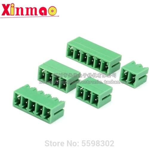 5PCS Straight pin socket kf2edgv spacing 3.81mm 2p 3P 4P 5p 6p suitable for kf2edgk plug