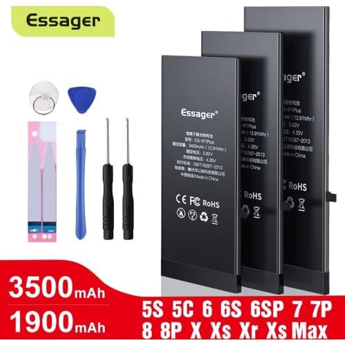 Battery For iPhone 6 6s 6 s 7 8 Plus Original High Capacity Bateria Replacement Batterie For iPhone 11 11pro 12 12pro X Xs Max