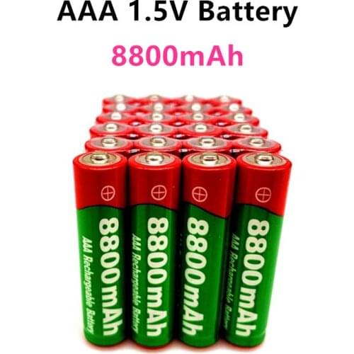 New1.5V AAA rechargeable battery 8800mAh AAA 1.5V New Alkaline Rechargeable battery for led light toy MP3 long life