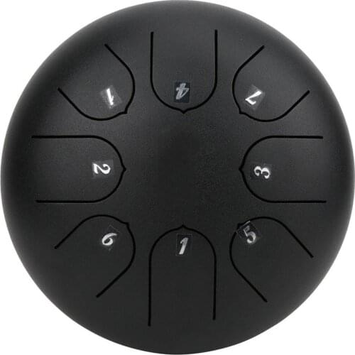 6inch Tone Tongue Drum Steel Tongue Drum Hand Pan Drum with Drumsticks Percussion Musical Instrument