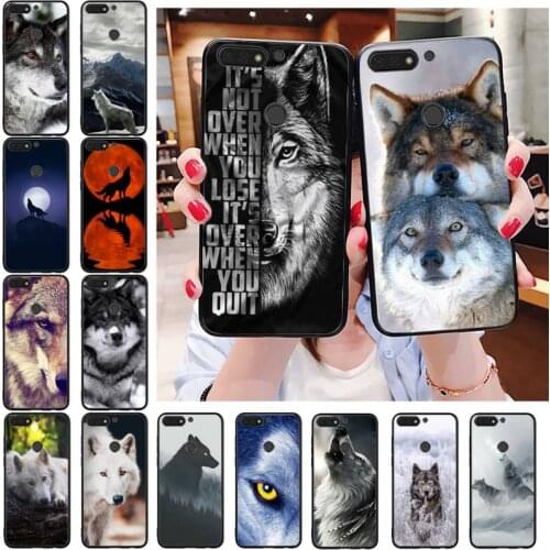 Angry snow wolf Phone Case For Huawei Honor 5A 7A 7C 8A 8C 8X 9X 9XPro 9Lite 10 10i 10lite play 20 20lite