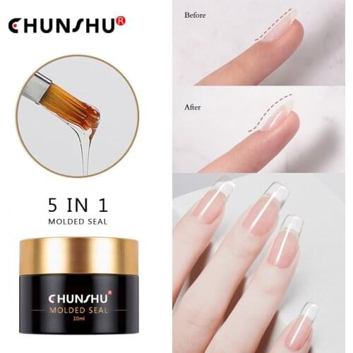 CHUNSHU 10ml Model Seal 3D Semi Permanant UV Gel Nail Polish Base Top Coat No Wash primer Shape Extension Adhesive Manicure Tool