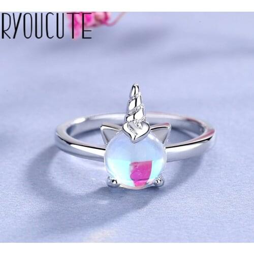 Korean Open Adjustable Crystal Animals Finger Rings for Women Wedding Ring Jewelry Valentines Day GIFT