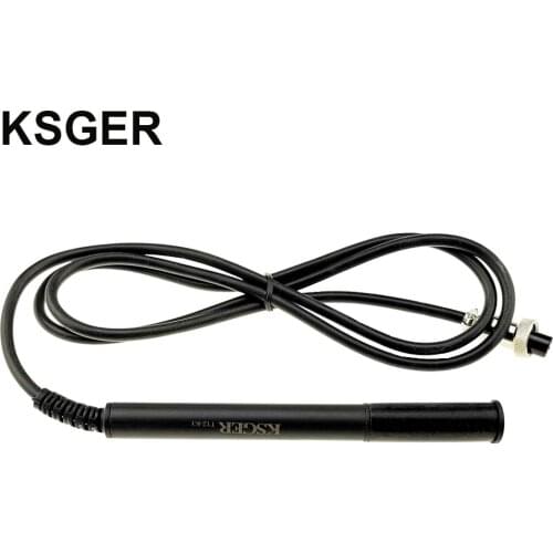 KSGER New T12 ABS Plastic DIY FX9501 Handle STM32 OLED Soldering Iron Station Pen Welding Tip Silicone Electric Tools V2.1S V2.0