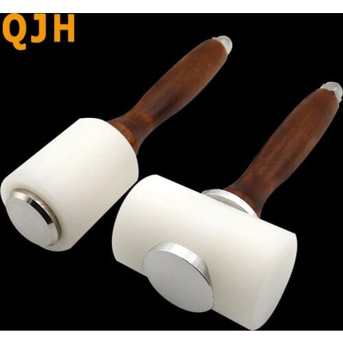 Leather seal carving hammer DIY handmade leather goods dedicated hammer punch hammer hardware installation Nylon hammer