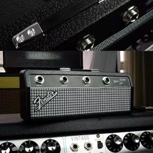 Music Key Storage Jack Rack Guitar Key Holder Cool Guitar Wall Keychain Vintage Amplifier Home Decoration Gift Storage Boxes