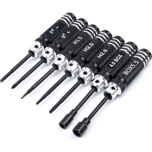 7pcs 0/1/1.5/2/2.5/4/5.5mm DIY Hexagonal Hex Screw Driver Tool Set Screwdriver For RC Camera Drone FPV Quadcopter Helicopter DIY
