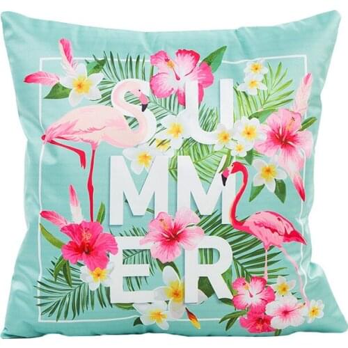 Chinese style crane pattern home cushion covers 45*45cm without inner silk imitation fresh color green pillow covers dec X84