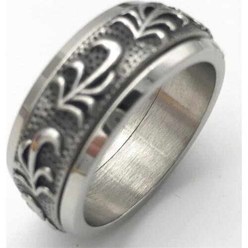New style men 316 stainless steel ring size 8-12# female neutral