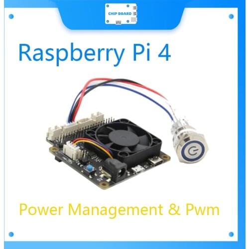 Raspberry Pi 4 X735 V2.5 Power Management & PWM Cooling Fan Expansion Board with Safe Shutdown for Raspberry Pi 4B/ 3B+/ 3B / 2B