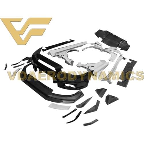 Suitable For 08-15 Mitsubishi EVO 10 X VAD-V1 Full Body Kit - Includes Front Bumper with Lip Side Skirts Fenders Rear Lip