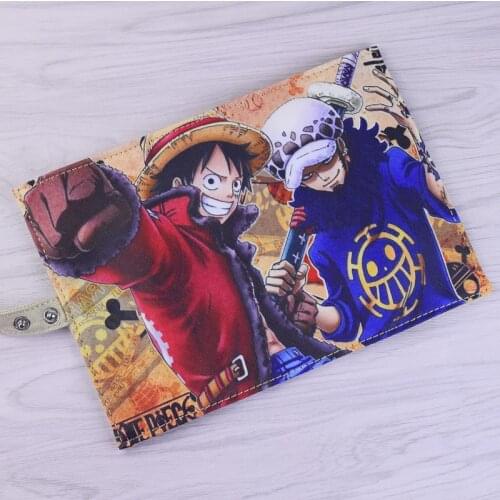 Anime ONE PIECE Pencil Bag Roll Up Pouch Portable Luffy Pencil Case Stationery Holder Organizer School Study Supplies Girls Gift